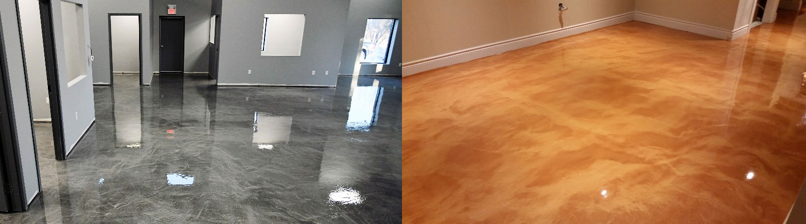 DIY Epoxy Floor Metallic Installation